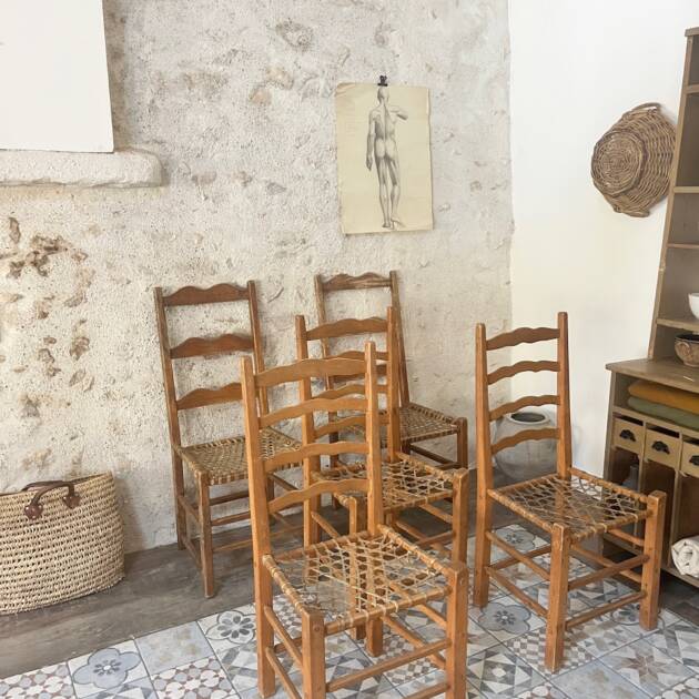 Lot de chaises canadiennes anciennes