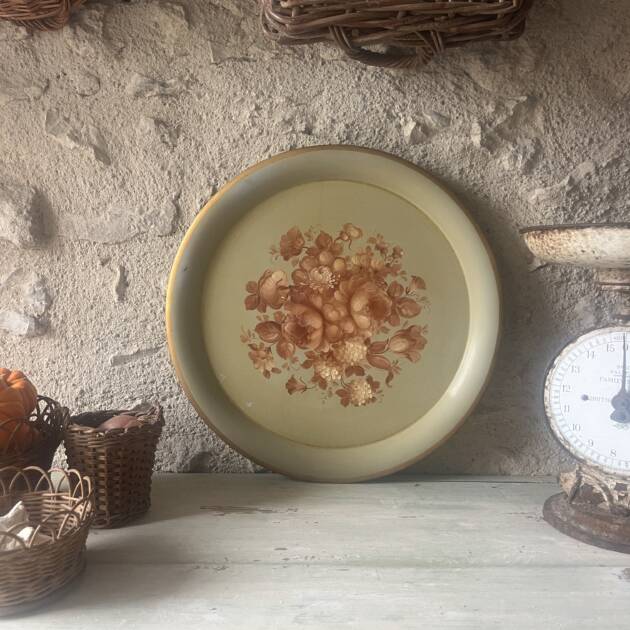 Plateau décor floral